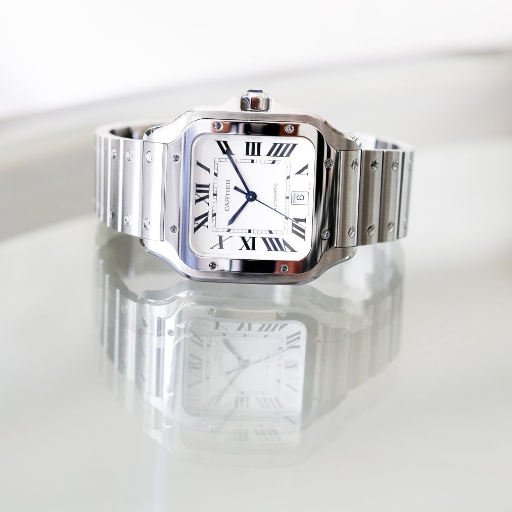 Cartier Santos Large White